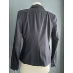 H&M  Blue Blazer Jacket Womens Size 4 polyester rayon Blend Career Office EUC Photo 3