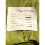 Cider NWT Faux Leather Wide Leg Shorts High Waist Pockets Soft PU L Olive #1723 Photo 9