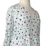 A New Day Target Midi Dress White Pink Blue V-neck Peasant Style Women's Size XL Photo 5