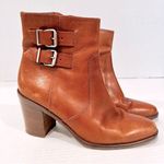 J.Crew J.‎ Crew Brown Leather Dean Ankle Double Buckle Boots Women's Size 8 07045 Photo 2