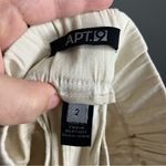 Apt. 9  slit hem long‎ linen wide leg pants cream size 2 new with tags! Photo 8