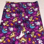 LuLaRoe Purple HALLOWEEN Monsters OS One Size Leggings Photo 4
