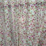 For Love & Lemons Natalie Crop Top Blouse Long Sleeve Floral Ivory Casual Pink Photo 8