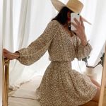 GIRL AND THE SUN Leopard Print Tan Mini Dress Size XS Photo 1