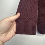 Jones New York Jones & Co.  Women's Size Large Knitted Sweater Maroon Zipper Back Photo 4