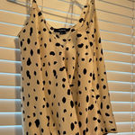 Aakaa White and Black Dress Top Photo 0