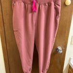 FIGS  Mauve Zamora High Rise Petite Jogger Scrub Pants Photo 0