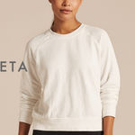 Athleta Cream Pullover Crewneck Sweater Size Large Photo 0