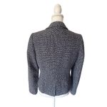 Calvin Klein Jacket Womens Size 6 Black White Tweed Bouclé Single-Breasted Lapel Photo 2