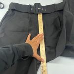 Ophelia Roe Dress Pants Womens XL Black High Rise Pleated Straight Leg Belted Photo 13