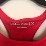 Outdoor Voices  Red High Neck Sports Bra Photo 4