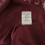 Jun & Ivy Maroon Floral Godet Mini Flounce Dress in Pink and Maroon Photo 5