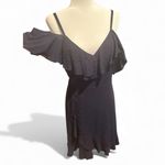 cupcakes & cashmere Navy Blue Ruffle Mini Wrap Dress 6 Photo 1