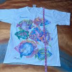Anvil Vintage  Bonaire White colorful Fish T-Shirt Vibrant Tropical medium USA Photo 6