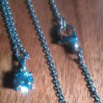 Genuine Swarovski Crystal Sterling Silver Pendant Stainless Steel Necklace Photo 3