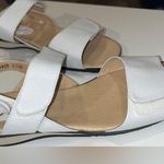 Ros Hommerson Womens Leather Vero Velcro Double Band Sling Sandal Photo 3