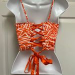 SheIn Floral Print Lace Up Bustier Top Photo 6