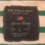 U.S. Polo Assn. USPolo Association green white striped jacket sz L Photo 1