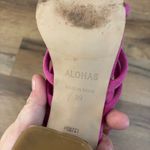 ALOHAS  Indiana Mule High Heel Suede Sandals Fuchsia Pink Photo 1