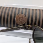 Fendi Classic  Wayfarer Sunglasses (FS5192) with Matching Case, Olive/Brown Photo 4