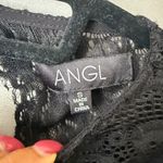 ANGL  sz S black lace‎ romper jumpsuit Photo 1