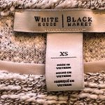White House | Black Market Womens Grey/beige/ivory Striped Marled Pullover Sweater Blouse xs Photo 5