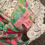 Lilly Pulitzer  Sadie Romper Size 0 Raz Berry Catty Shack Photo 9