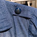 Jones New York Jones NY Signature Blue Double Breasted Cotton/Linen Jacket 12 Photo 8