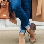 Madewell Cait Two Tone Leather Suede Zip Up Ankle Boots 7.5 Brown Photo 0