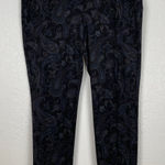 Chico's Chico’s Black Paisley Print Pull On Dress Pants Size 2.5 Large Photo 0