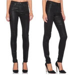 AGOLDE 𝅺 Sophie High Rise Coated Shiny Skinny Black Jeans Sz 27 Photo 1