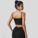 Halara  Twisted Split Backless Cropped Yoga Tank Top Photo 1