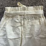 NWOT Linen Cream Wide Legged Paper Bag Pants White Size undefined Photo 6