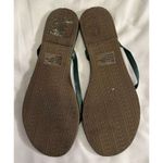 Esprit  Dark Green Party Flip Flop Sandals Ladies Size 7M Photo 5