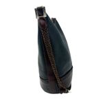 Brighton  Bucket Bag Vintage Large Crossbody Pebbled Leather Black‎ Brown Photo 6