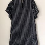 Who What Wear Black Striped Dress Photo 2