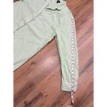 GapBody Green Striped 100% Cotton Long Nightshirt Sleep Shirt Women's M Photo 6