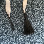 Hale Bob  medium M halter Cream and Black Maxi dress double side slits Photo 9