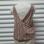 Free People Your Twisted Tank Top Womens Size Small Beige Print Sleeveless Wrap Photo 4