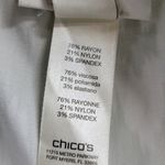 Chico's So Slimming Womens Pants 6P Green Brigitte Ikat Palm Spring Crop Photo 5