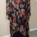 Women’s 2X Made in India Rayon Whimsigoth Vampire Grunge Dark Romantic Boho Black Size XXL Photo 0