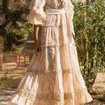 NWT MISS JUNE PARIS Women’s The Sarita Pink and Gold Boho Maxi Dress Size undefined Photo 0