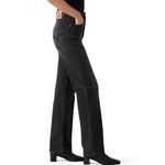 Levi's NWOT  Ribcage Straight Full Length Jeans Black High Rise 27 Photo 2