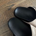 NA-KD Double silver buckle tan leather suede chunky comfy sandal slides size 8 / EU 38 Photo 2