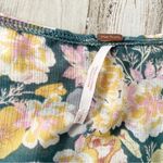 Free People  Tie Ruffle Crop Top Blouse Floral Small Photo 4