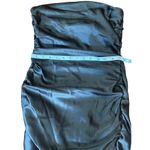 LIONESS NWT  Love Lane Strapless Ruched Black Mini Dress Size Small Urban Chic Photo 9