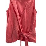 Altar'd State  Sugar Coral Plunge V Neck Sleeveless Top with Tie Front S‎ XS Photo 1
