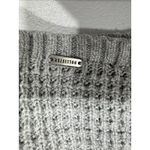 Hollister Cropped Sweater Womens XS Gray High Neck Long Sleeve Knit Pullover Photo 3