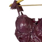 Majorelle Carola Bustier Top Womens S Pink Iridescent Tie Strap Coquette Glam Photo 2