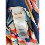 City Chic  Summer Stripe Cold Shoulder Top Size XXL Photo 5